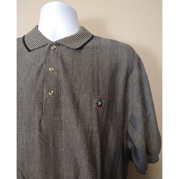 Mens KNights of Round Table Black Short Sleeve Polo Shirt XL - Picture 3 of 4